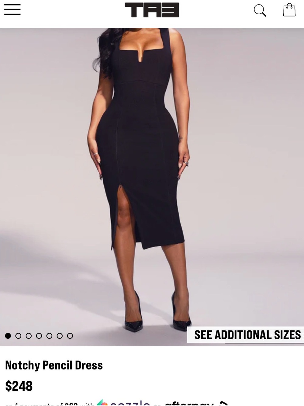 NWT TA3 Squarey Black
Shapewear Pencil Dress Size - Picture 4 of 7